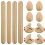 12PCS Wood Hand Percussion Shakers Musical Instruments for Kids Wooden-12PCS