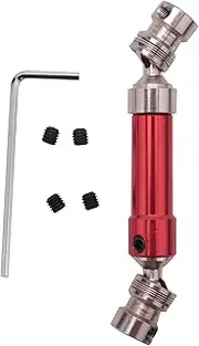 domoi Metal Rear Drive Shaft Cvd for 12428 12423 1/12 Rc Car Crawler Short Course Truck Upgrade Hop-,Red