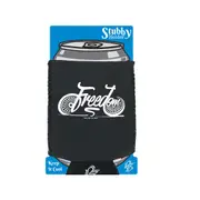Cycling Rltw Freedom - Funny Novelty Stubby Holder With Base