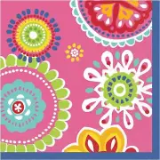 Cool Splash Summer Floral Flower Banquet Garden Pool Party Beverage Napkins