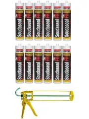 Soudal Soudaseal Fire Resistant Elastic Joint Adhesive Sealant Grey 290ml 12 Pac