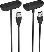 Sinoacc Charger for Fitbit Inpire 2 & ACE 3 Replacement USB Charging Cable 3.3Ft Cord for Fitbit Inpsire 2 Fitness Tracker and Ace 3 Activity Tracker for Kids - 2Pack