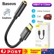 Baseus USB Type-C to 3.5mm Cable Earphone Headphone AUX Audio Jack Adapter USB-C