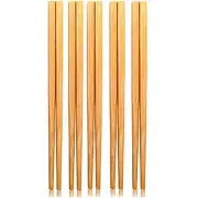 9.5" Natural Chinese Bamboo Wooden Chopsticks Set Reusable Classic Style Wood...