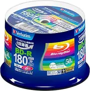 50 Verbatim Blu Ray 25 Gb Bd-r Single Layer 6X Speed Original Spindle Printable Blueray