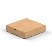 12" x 12" x 2" Kraft Corrugated Plain Unprinted Pizza / Bakery Box (200/Bundle)