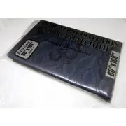 Carnation Home Fashions Fabric Tablecloth Navy Blue Roses Poly-Cotton 60x108