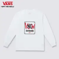 在飛比找momo購物網優惠-【VANS 官方旗艦】Go Skate 男女款白色長袖T恤