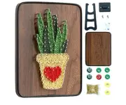 BAZIMA ALICE DIY String Art Kit for Beginner, DIY Aloe Craft Kit,Unique Gift B28
