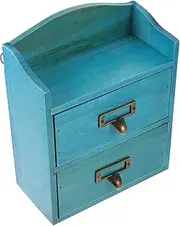 Cabilock Type Wooden Makeup Organizer Jewelry Storage Box for Desktop Multi Functional Container for Office and Home present for Birthdays and Anniversaries