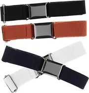 [Yardenfun] Adjustable Boys and Girls Belts 4pcs Elastic Waist Belts for Boys Girls Safe Material Versatile Styles