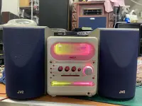 在飛比找Yahoo!奇摩拍賣優惠-JVC UX-Q30 床頭音響 CD 錄音帶卡座 收音機 A