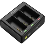 TELESIN 3-Slot USB Battery Charger for GoPro HERO13 Batteries