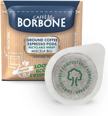 Caffè Borbone Compostable Pods Blue Blend 50 Pack for ESE Machine