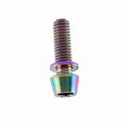 (colorful/M6x16)Titanium Alloy Bicycle Tapered Bolt Screw With Washer FF