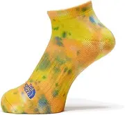[THE NORTH FACE] Tie Dye Short Socks, papaya/TNF blue, L