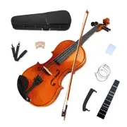 Advance 4 String Violin Kit 3/4 Full Size Ebony Fittings For Beginner Handmade