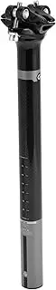 X AUTOHAUX Bike Seat Posts Shock Absorbing Bike Saddle Post Seat Tube Gloss Black Gray 1 Pc 25.4x300mm Carbon Fiber