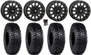 High Lifter HLA1 Beadlock 15" Wheels Bk 30" Intersect Tires Sportsman RZR Ranger