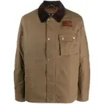 [Barbour] Barbour Logo-patch Cotton Shirt Jacket M BROWN