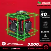 16 Lines Laser Level Self-Leveling Horizontal & Vertical Tool Remote Control New