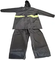 Oshhni Rain Suit for Adults with Reflective Stripe Waterproof Rain Jacket and Pants