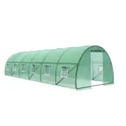 Greenhouse Walk in Green House Tunnel Plant Garden Shed Dome 9x3x2M