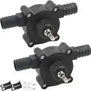 2Pcs Self Priming Transfer Pump Wear-Resistant Self Priming Water Pump Portable Professional or Household Mini Drill for Water Oil Solvents Fuels