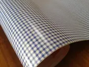 DC 200-2805 1950s Blue & White Table Cloth Contact 45cm x 5m German Made Dc-Fix