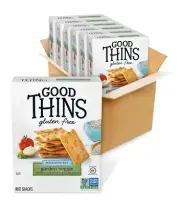Good Thins Garden Veggie Rice Snacks Gluten Free Crackers 6 - 3.5 oz Boxes