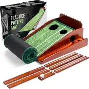 Palladium Golf Putting Mat for Indoors - Indoor/Outdoor Putting Green with Ba...