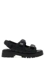 [Marc Jacobs] Marc Jacobs-The Quilted Sunny Sandali Nero-Donna 39