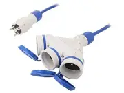 W-98996 Extension cable sockets: 3 PUR blue 3x15mm2 30m 16A KEL