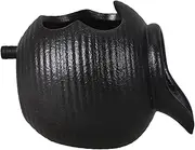Ceramic Aquarium Decor Decorative Landscape Fountain with Waterfall Jar Open Top Water Feature for Home Garden