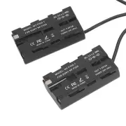D Tap To NP F970 F570 F550 Dummy Battery 2 In 1 DC Coupler LED Light Digital WPD