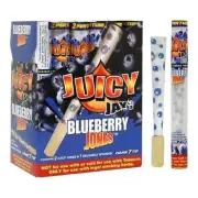 Juicy Jays Jones Blueberry Pre-Rolled Cones Smoking Cigarette Papers Box of 24