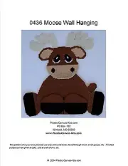 Moose Wall Hanging-Plastic Canvas Pattern or Kit
