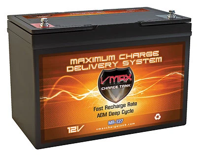 VMAX MR127-100 12V AGM Marine Battery MinnKota Endura C2-50lb Trolling Motor