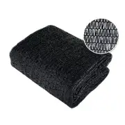 12x20ft 50% Sunblock Shade Cloth Cover with Clips for Plants, Black