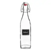 Lavagna Glass Swing Top Bottle Chalkboard Label Preserving, Home Brew 500ml
