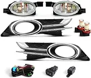 LED Fog Lamp Compatible for Honda Odyssey 2014 2015 2016 2017 Front Fog Lights Daylight Fog Lamps with Cover Wire Car Accessories 12V