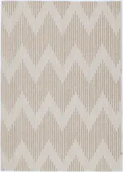 Global Eagle Geometric Beige Indoor / Outdoor Rug