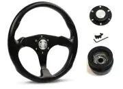 SAAS Steering Wheel SW515B-R & boss for Subaru Sambar Van 4th GEN 1982-1990