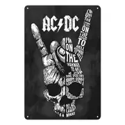 2x Tin Sign Ac Dc Band Music Highway 20x30 Metal Rustic Vintage