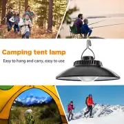 Portable Hanging Lantern USB Rechargeable Tent Lamp with Hook for Outdoor Hiking