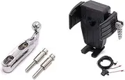 Motorcycle Navigation Bracket Motorcycle Phone Holder Wireless Charging Navigation Bracket for Goldwing GL 1800 GL1800 F6B DCT 2018 2019 2020 2021 Phone Mount (Color : 8)