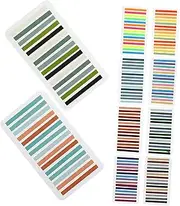 SHOWERORO 10pcs Highlighter Tape Reading Stickers Reading Strips for Boys and Girls Note Page Markers Sticky Index Tabs Book Accessory