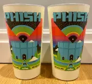 Pair of plastic PHISH cups MSG NYC New Years 2023 Ryan Miller art SHIPS FAST