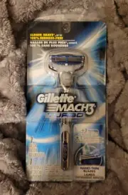 Discontinued Gillette Mach3 Turbo - One Razor & One Cartridge-New