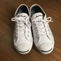 在飛比找蝦皮購物優惠-二手converse 美國帶回 全白帆布鞋22cm